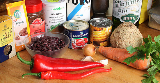 Chili Con Verdura Bohneneintopf Mit Mais Und Gemuse Rollis Rezepte