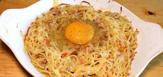 Spaghetti mit Ei