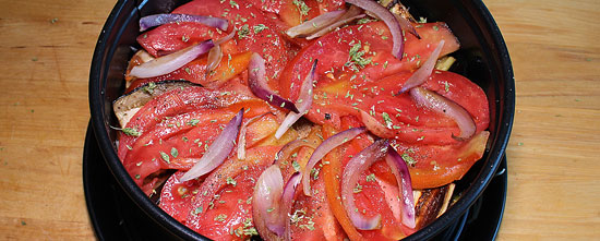 Tomaten einschichten