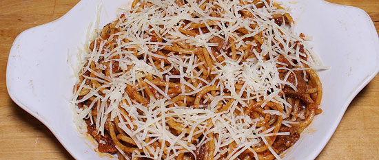 Sapghetti ofenbereit