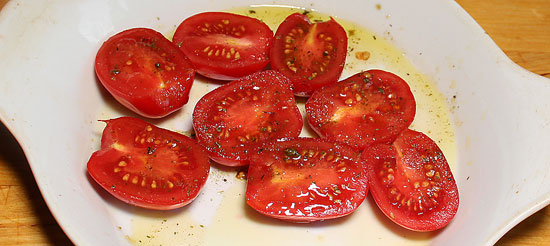 Tomaten gewürzt