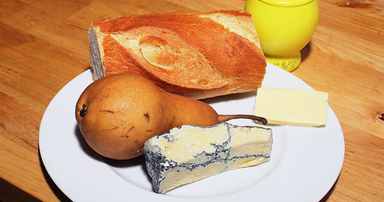 Zutaten Toast mit Jersey blue
