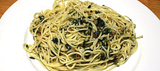 Spaghettini prezzemolo e lardo - Spaghettini mit Peterli und Speck
