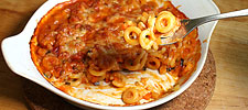 Anelli siciliana al forno - Pastagratin mit Gemüse und Mozzarella