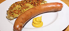 Sauerkraut-Rösti mit Eidgenoss (Käse-Schüblig)