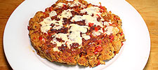 Frittata di pane - Altbrot-Omelette mit Tomate und Käse