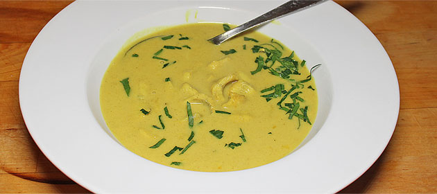 Currysuppe mit Eglifilets