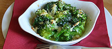 Broccoli mit Knoblauchbutter und Parmesan gratiniert